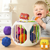 Baby Block Plug Fun Montessori Learning Educational Toy - Happy Coo